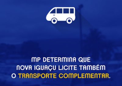 MP DETERMINA QUE NOVA IGUAÇU LICITE TAMBÉM O TRANSPORTE COMPLEMENTAR