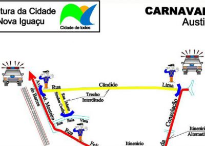 Prefeitura interdita ruas para o Carnaval em Nova Iguaçu