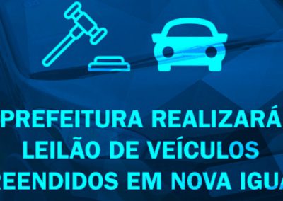Prefeitura realizará leilão de veículos apreendidos em Nova Iguaçu
