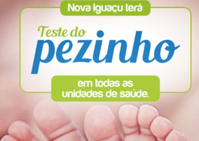 Nova Iguaçu terá teste do pezinho em todas as unidades de saúde