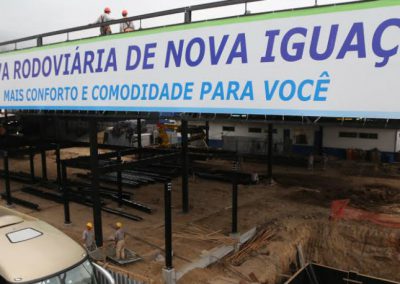 Obras do Terminal Rodoviário de Nova Iguaçu seguem a todo vapor