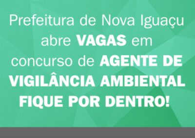 Prefeitura abre 60 vagas em concurso de Agente de Vigilância Ambiental