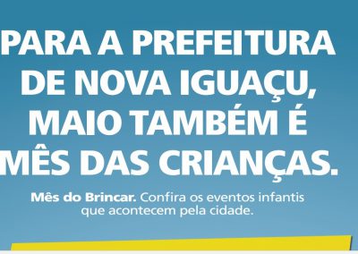 Nova Iguaçu promove o Mês do Brincar nos finais de semana de maio