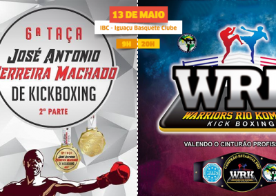 Nova Iguaçu vai sediar a 13ª edição do WRK de Kickboxing valendo cinturão profissional