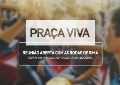 Nova Iguaçu terá Reunião Aberta com as Rodas de Rima