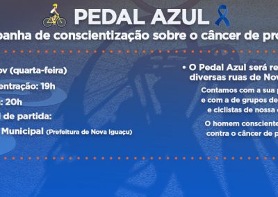 Nova Iguaçu vai promover ‘Pedal Azul’ contra o câncer de próstata