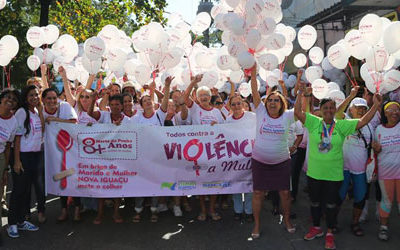 Lei Maria da Penha: mulheres saem às ruas em Nova Iguaçu