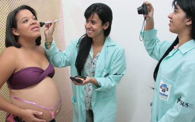 Dia de beleza para as gestantes da Clínica da Família da Cerâmica