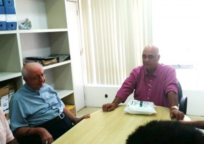 Nelson Bornier e D. Luciano Bergamim se reúnem por Santo Antônio