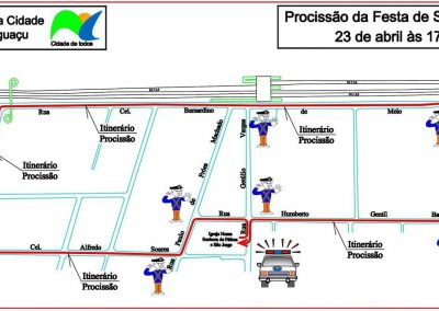 Festa de São Jorge em Nova Iguaçu interdita ruas do Centro ao tráfego de veículos