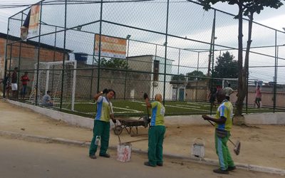 Monte Castelo ganha espaço de lazer com campo de futebol, play e academia