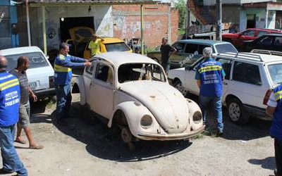 Defesa Civil realiza operação limpa trilha no km 34