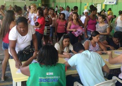 Moradores do bairro Paraíso, em Nova Iguaçu, recebem Ação de Cidadania