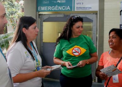 Hospital da Posse conscientiza pacientes e funcionários sobre males do cigarro