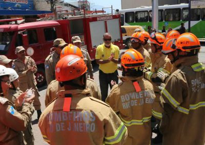 Defesa Civil e Bombeiros fazem simulação em Nova Iguaçu