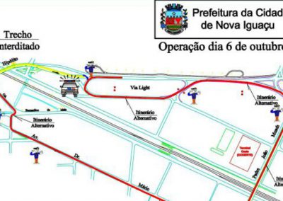Nova Iguaçu interdita viaduto Dom Adriano Hipólito para obra emergencial