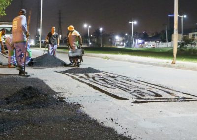 Prefeitura tapa buracos na Via Light
