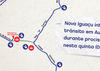 Nova Iguaçu interdita trânsito em Austin durante procissão nesta quinta