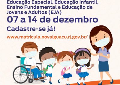 Educação: Nova Iguaçu terá rematrícula automática e pré-matrícula online
