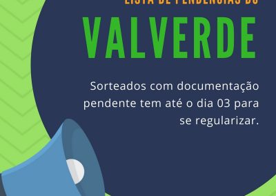 Prefeitura divulga lista de beneficiários com pendência de documentos do empreendimento Valverde