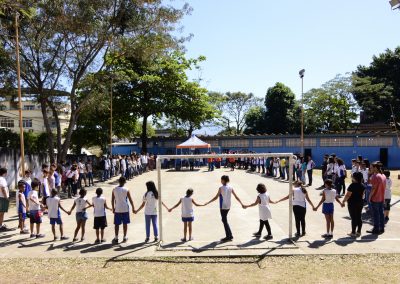 Exercício simulado de desocupação de emergência é realizado em escolas de Nova Iguaçu