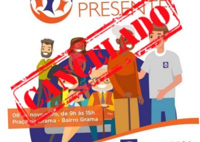 Prefeitura Presente cancelado na Praça da Grama
