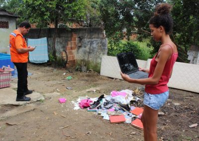 Defesa Civil volta ao local de rompimento de tubulação para dar apoio a moradores