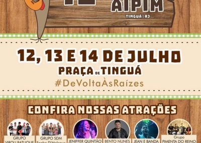 Festa do Aipim volta à Tinguá nesta sexta (12)