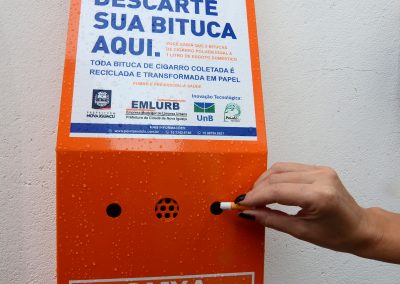 Cidade terá coletores de bitucas de cigarros