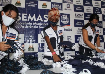 Prefeitura de Nova Iguaçu confecciona e entrega máscaras de proteção