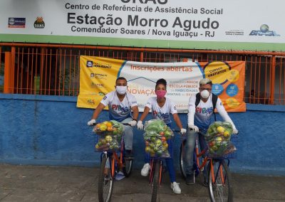 Prefeitura de Nova Iguaçu entrega mais 300 cestas de alimentos para famílias dos programas PIPAS e Mamãe Presente