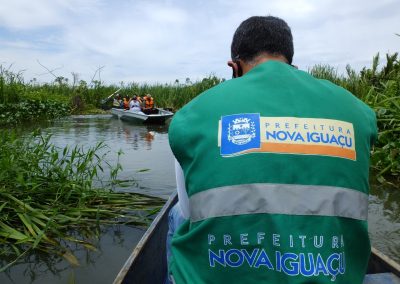 Secretaria de Meio Ambiente de Nova Iguaçu faz vistoria técnica no Rio Guandu
