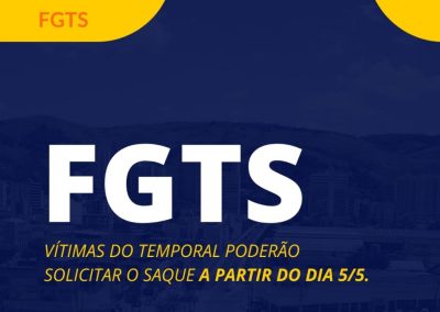 Vítimas do temporal de abril podem solicitar FGTS a partir desta quinta-feira (5)