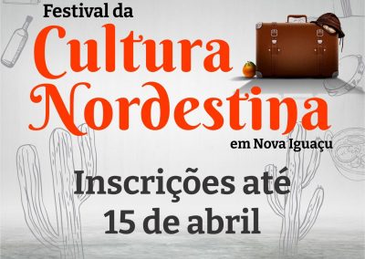 Inscrições de artistas para o Festival de Cultura Nordestina vão até sábado (15)