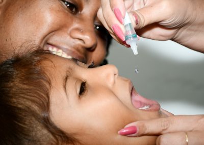 Dia D de vacinação contra Poliomielite imuniza mais de 3 mil  crianças em Nova Iguaçu