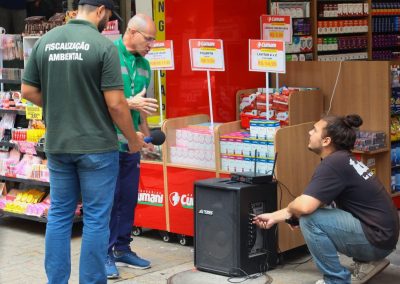 Prefeitura intensifica fiscalização contra poluição sonora no Calçadão de Nova Iguaçu