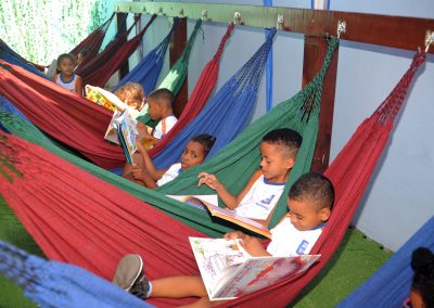 Prefeitura cria primeiro redário para incentivar a leitura em escola de educação infantil